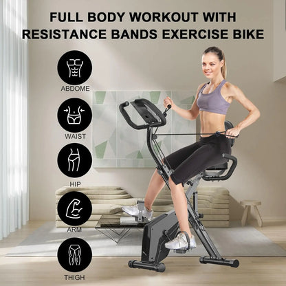 Foldable Exercise Cycle With Digital Display - Fitness Equipment 2025