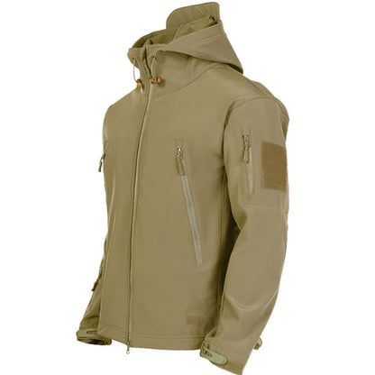 Waterproof Military Shark Skin Soft Shell Jackets Men