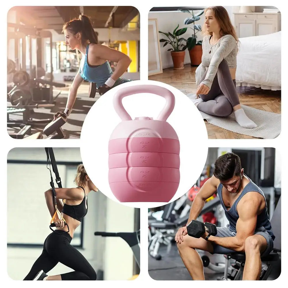 ﻿ 2/4/6/8/10kg Water Injection Kettlebell Yoga Fitness Exercise Equipments Soft Silicone Muscle Training Kettlebell