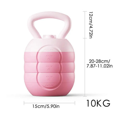 ﻿ 2/4/6/8/10kg Water Injection Kettlebell Yoga Fitness Exercise Equipments Soft Silicone Muscle Training Kettlebell