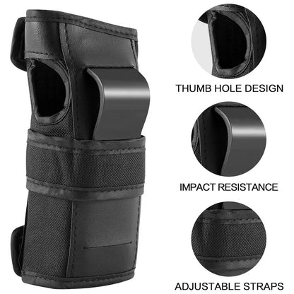 6Pcs/Set Knee Pads, Elbow Pads & Wrist Guard - Fitness Protective Gear