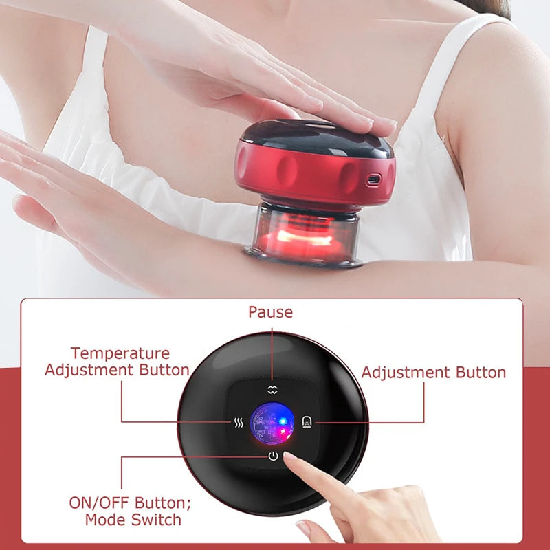 Smart Electric Cupping Device - Suction & Heating Massager Online