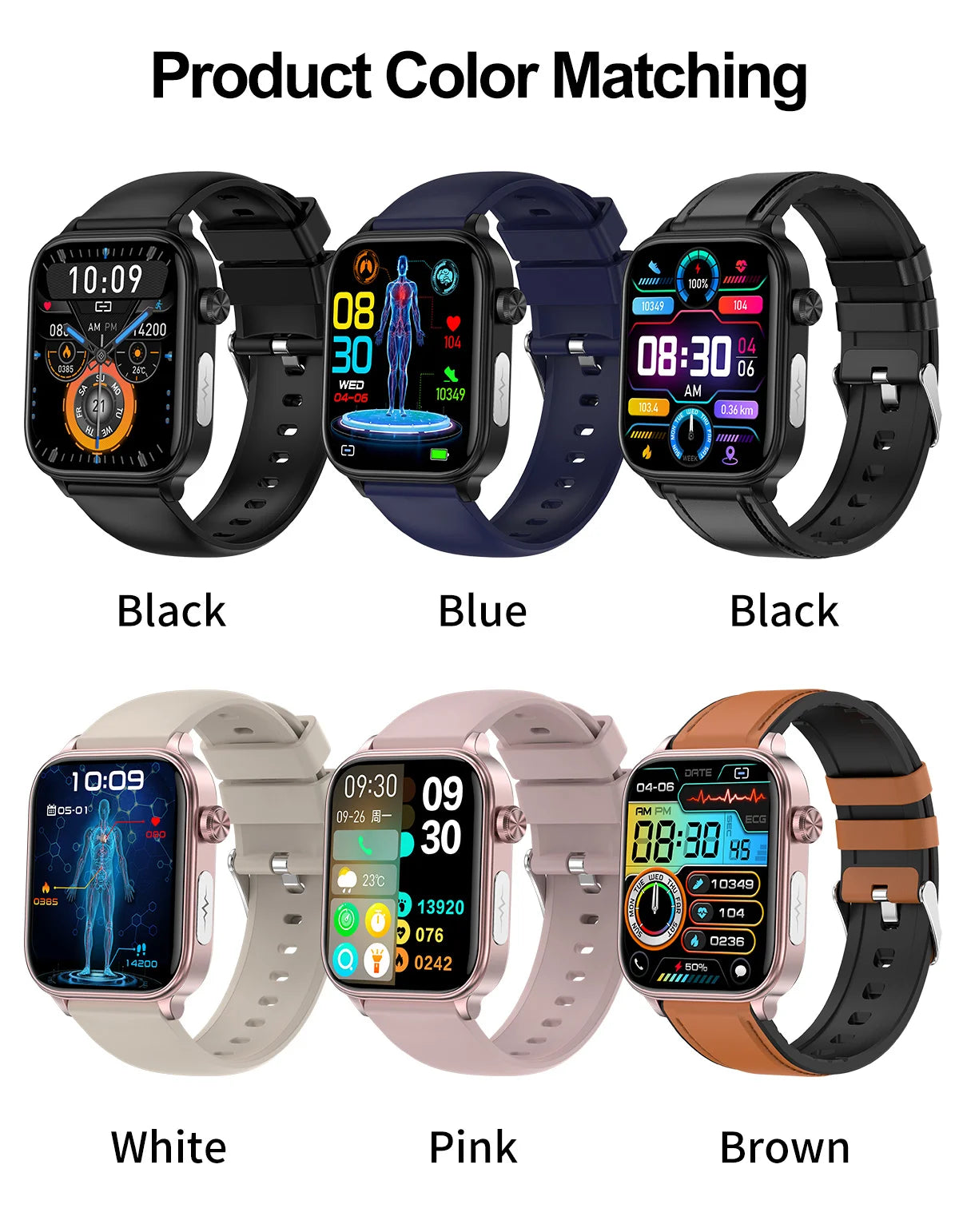 AI Medical Diagnosis Blood Lipids Uric Acid Blood Glucose Smart Watch