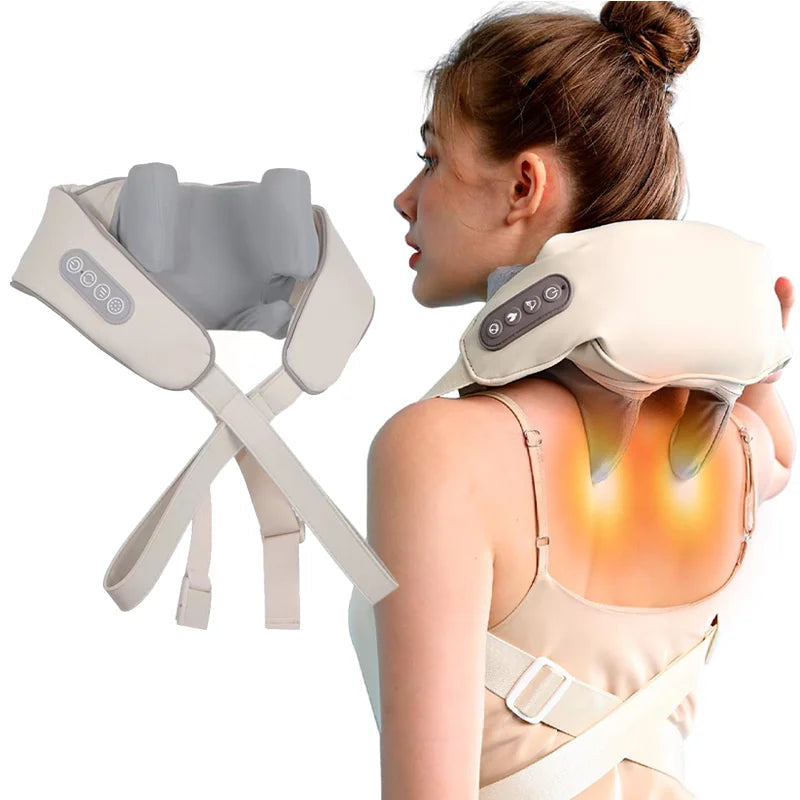 Deep Tissue Neck Massager With Heat - Pain Relief Tools Online