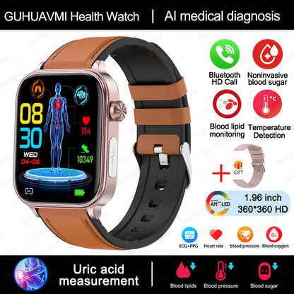 AI Medical Diagnosis Blood Lipids Uric Acid Blood Glucose Smart Watch