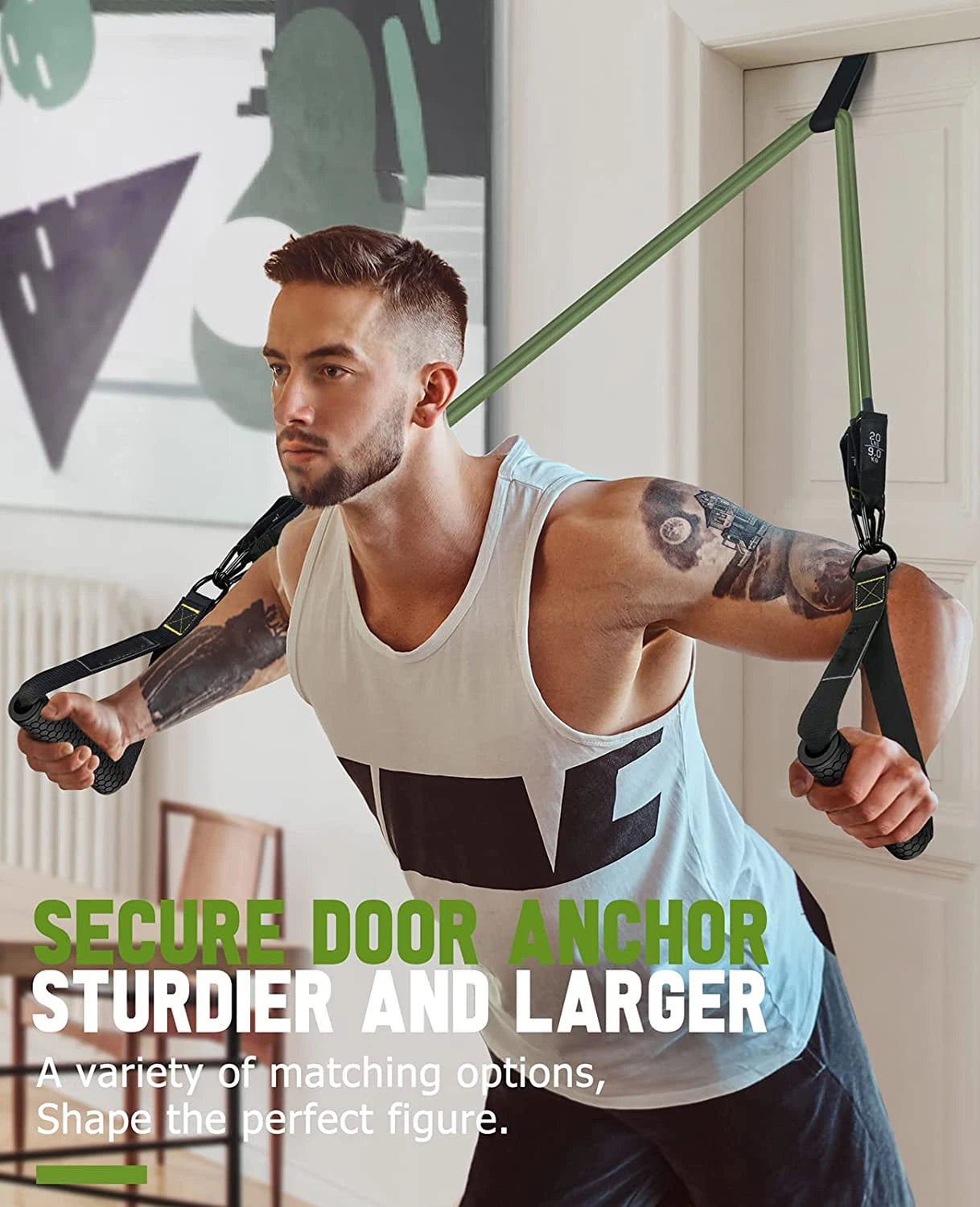 Workout Bands with Handles & Door Anchor - Fitness Accessories Online