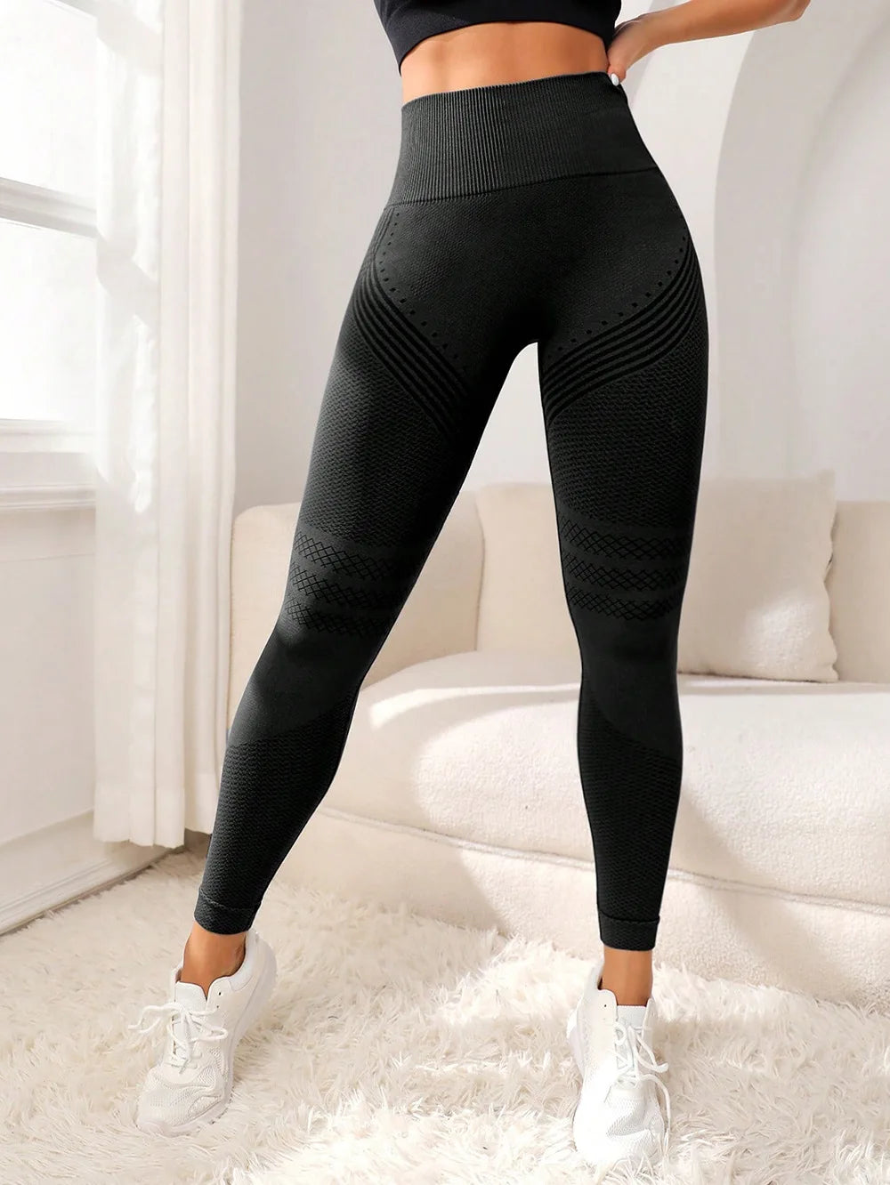 Women's High Waisted Fitness Pants - Yoga, Workout Running Tights