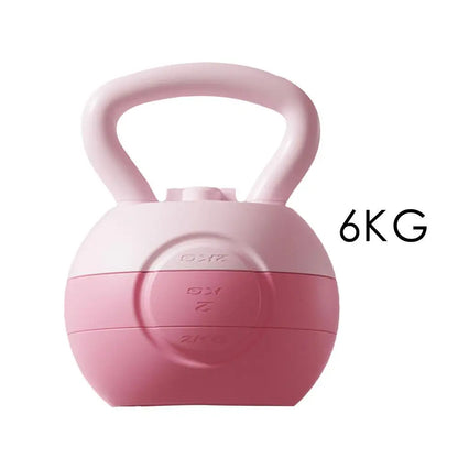 ﻿ 2/4/6/8/10kg Water Injection Kettlebell Yoga Fitness Exercise Equipments Soft Silicone Muscle Training Kettlebell