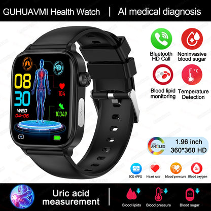 AI Medical Diagnosis Blood Lipids Uric Acid Blood Glucose Smart Watch