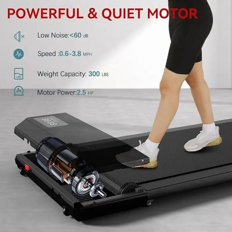 Portable 2-in-1 Portable Treadmill - Walking Pad with Remote Control