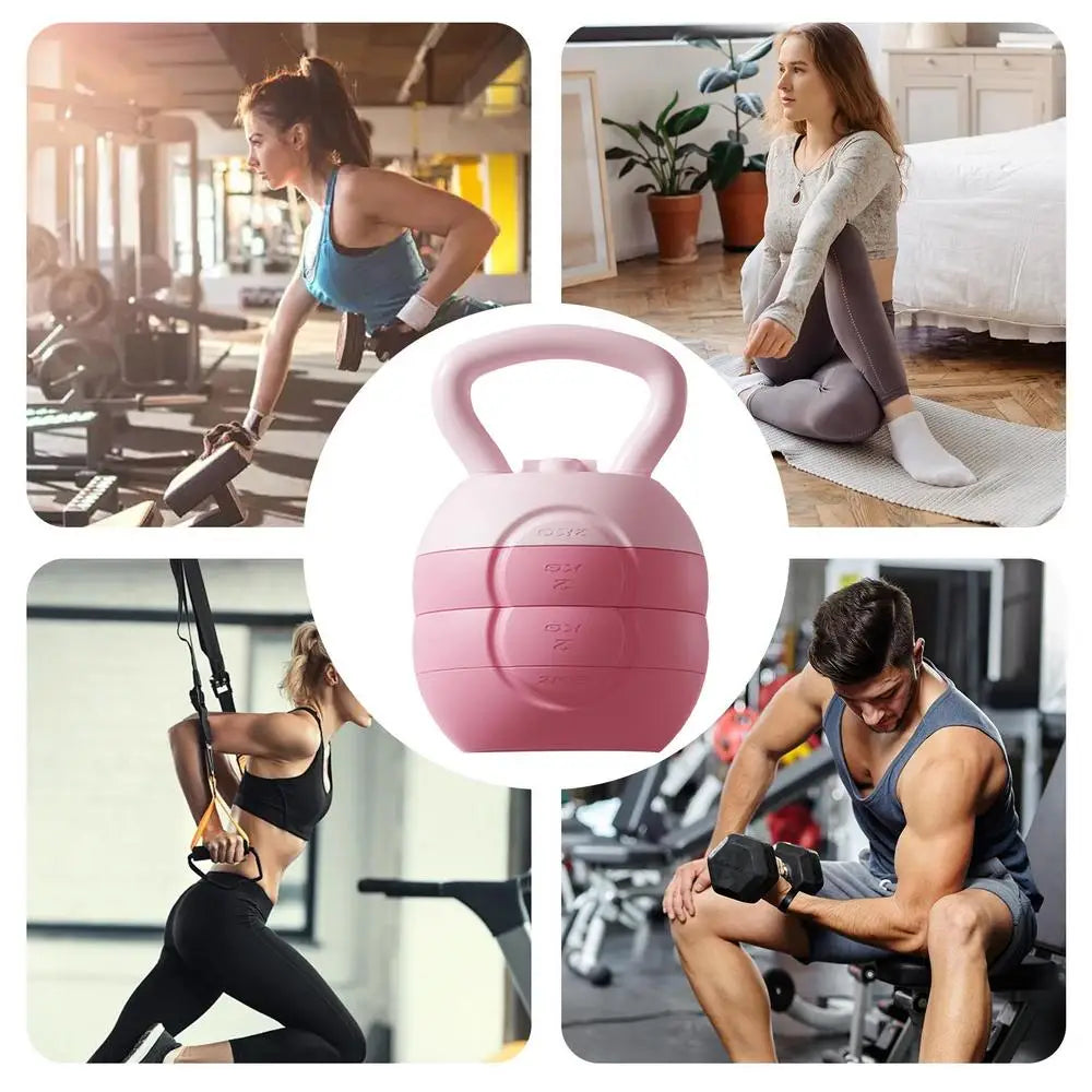 ﻿ 2/4/6/8/10kg Water Injection Kettlebell Yoga Fitness Exercise Equipments Soft Silicone Muscle Training Kettlebell